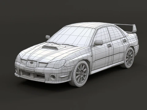 Subaru Impreza WRX Occhio di Falco 06-07 Modello 3D