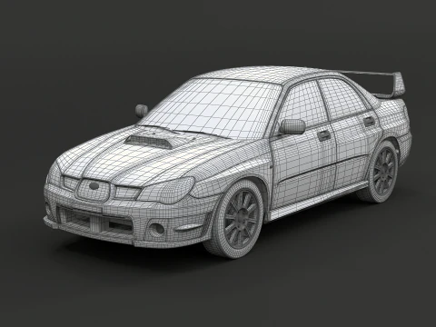 Subaru Impreza WRX Occhio di Falco 06-07 Modello 3D