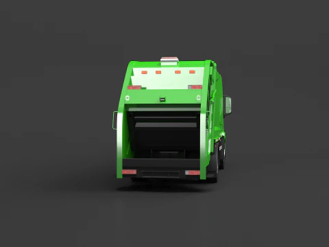 Camion generico della spazzatura dell'UE Modello 3D