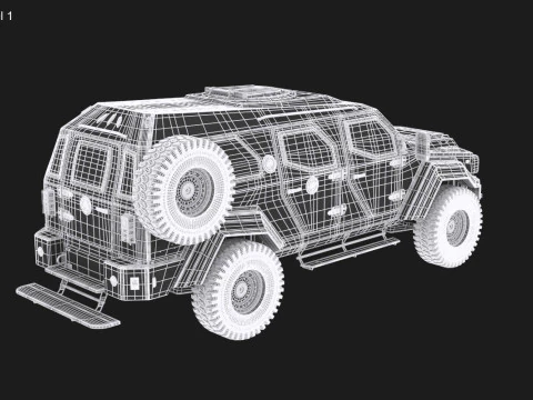Gurkha LAPV Modello 3D