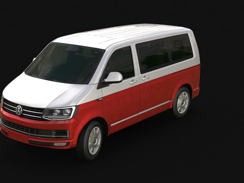 VW Multivan 2016 Modello 3D