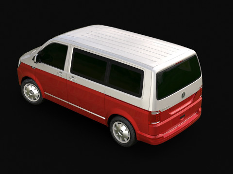 VW Multivan 2016 Modello 3D