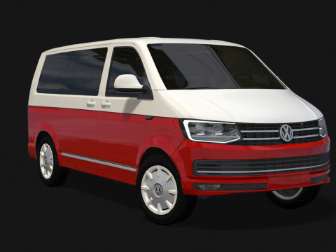 VW Multivan 2016 Modello 3D