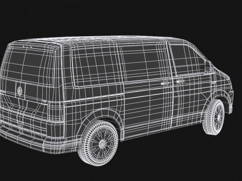 VW Multivan 2016 Modello 3D