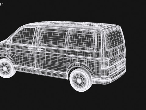 VW Multivan 2016 Modello 3D