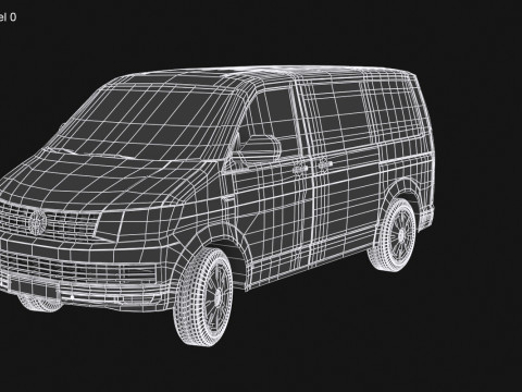 VW Multivan 2016 Modello 3D