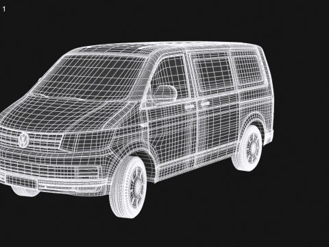 大众多功能货车 2016 3D 模型