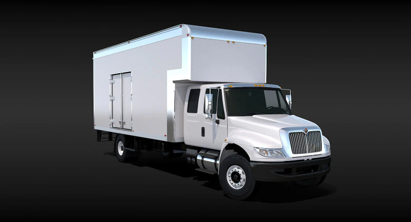 Camion in movimento Modello 3D .c4d .max .obj .3ds .fbx .stl .blend