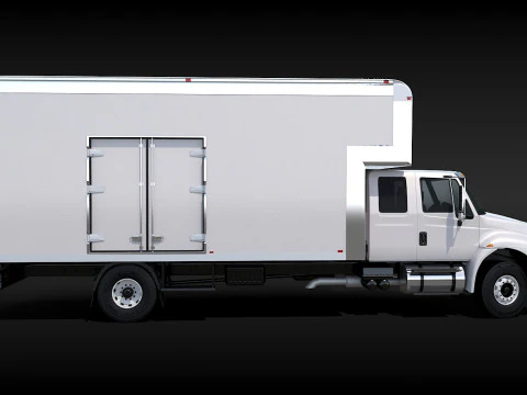 Camion in movimento Modello 3D