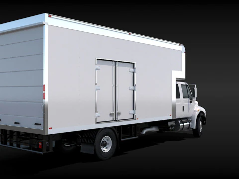 Camion in movimento Modello 3D