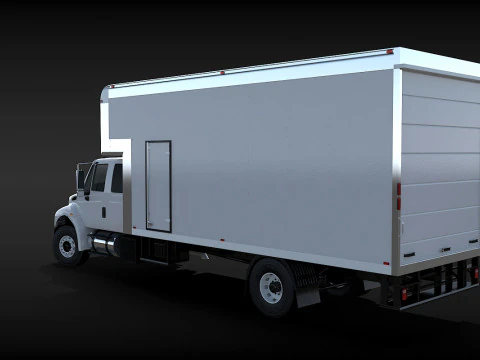 Camion in movimento Modello 3D