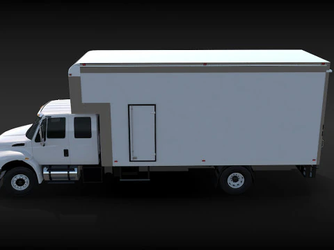 Camion in movimento Modello 3D