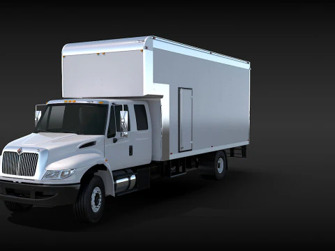 Camion in movimento Modello 3D