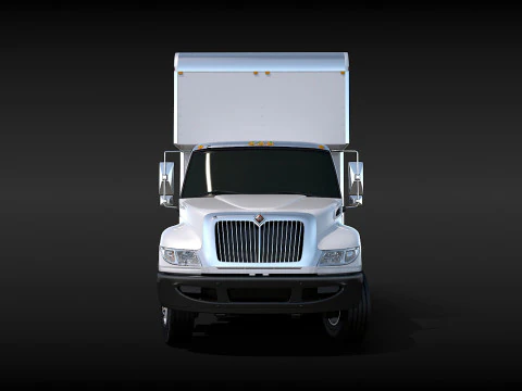 Camion in movimento Modello 3D