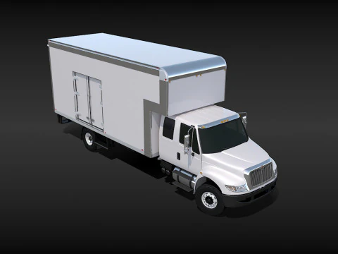 Camion in movimento Modello 3D