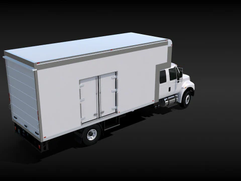 Camion in movimento Modello 3D