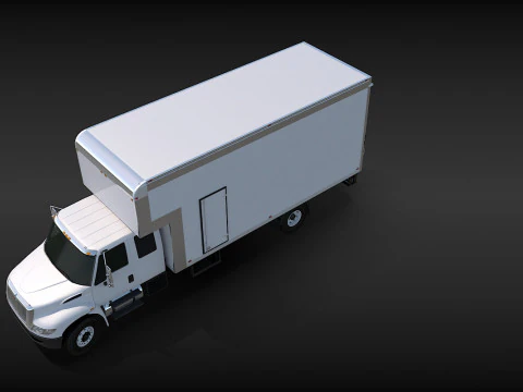 Camion in movimento Modello 3D