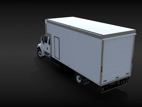 Camion in movimento Modello 3D