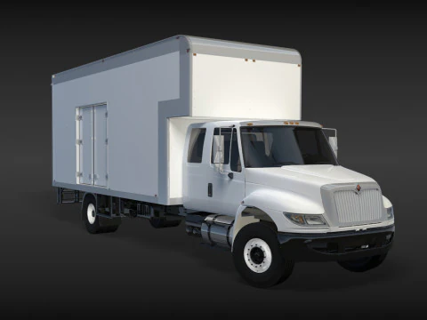 Camion in movimento Modello 3D