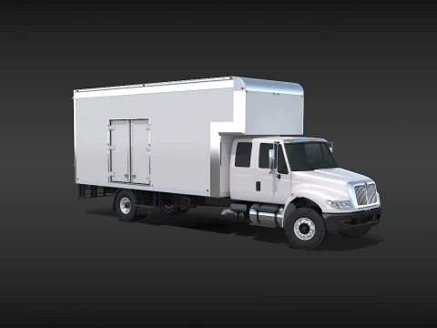 Camion in movimento Modello 3D