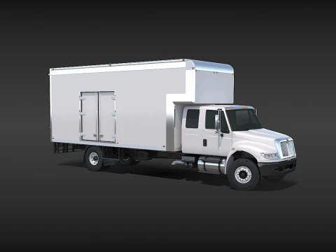 Camion in movimento Modello 3D