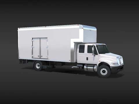 Camion in movimento Modello 3D