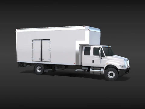 Camion in movimento Modello 3D