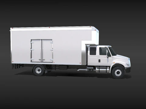 Camion in movimento Modello 3D