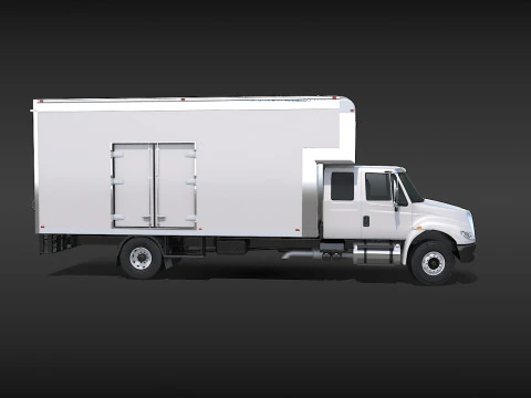 Camion in movimento Modello 3D