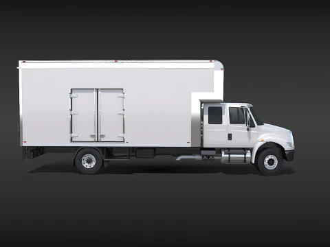 Camion in movimento Modello 3D