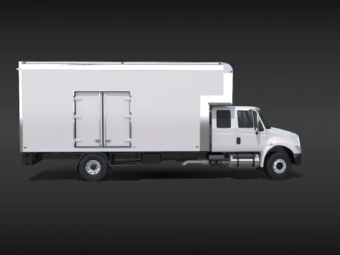 Camion in movimento Modello 3D