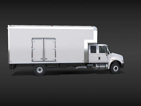 Camion in movimento Modello 3D