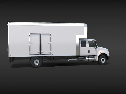 Camion in movimento Modello 3D