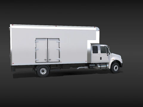 Camion in movimento Modello 3D