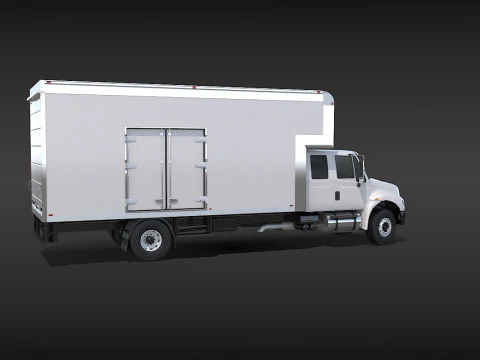 Camion in movimento Modello 3D