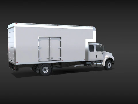 Camion in movimento Modello 3D