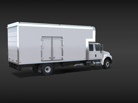 Camion in movimento Modello 3D