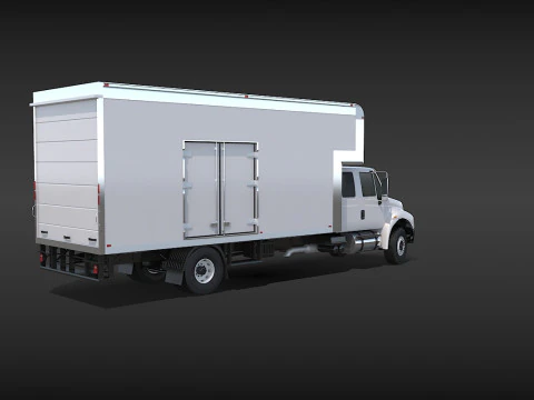 Camion in movimento Modello 3D