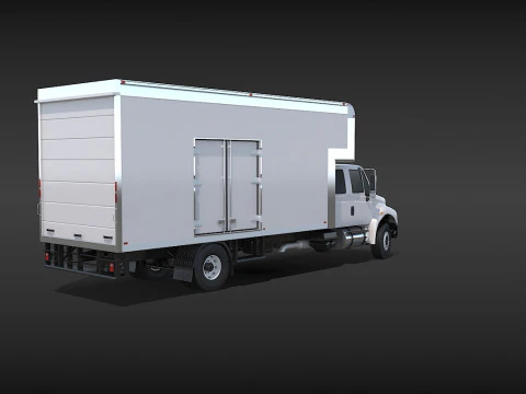 Camion in movimento Modello 3D