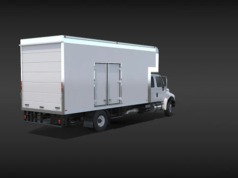 Camion in movimento Modello 3D