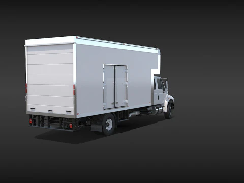 Camion in movimento Modello 3D