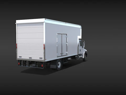 Camion in movimento Modello 3D