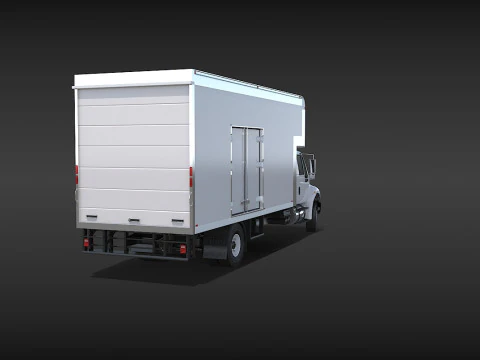 Camion in movimento Modello 3D