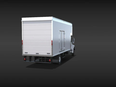 Camion in movimento Modello 3D