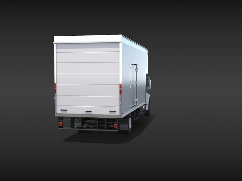 Camion in movimento Modello 3D