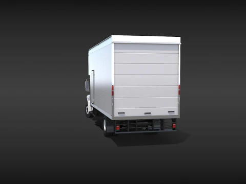 Camion in movimento Modello 3D