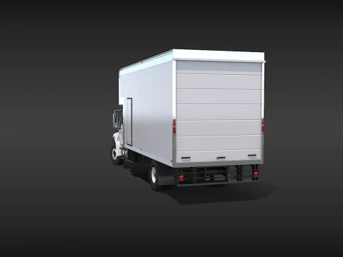 Camion in movimento Modello 3D