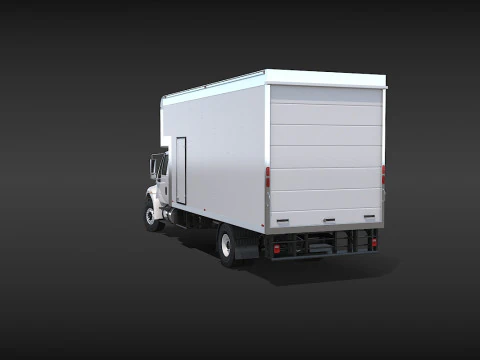 Camion in movimento Modello 3D