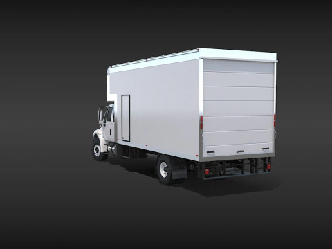 Camion in movimento Modello 3D