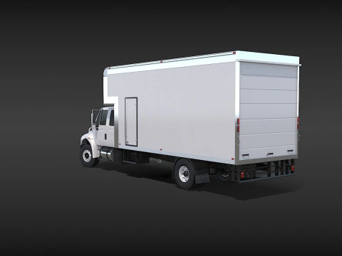 Camion in movimento Modello 3D